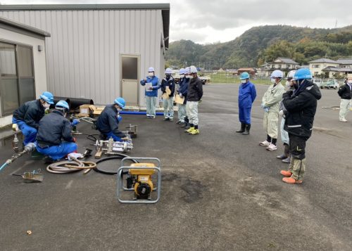 不断水分岐穿孔作業講習会に参加しました