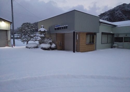 積雪となりました